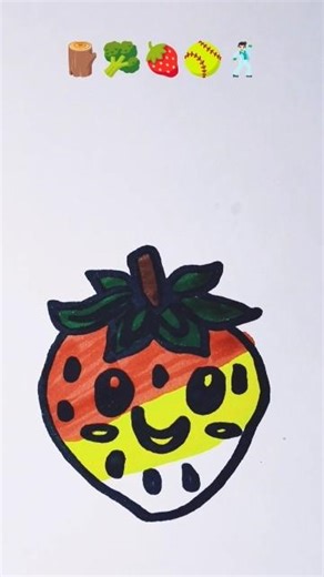 🪵🥦🍓🥎🕺🏻satisfying creative art#satisfyling #colors #brush #emoji#freefire#art#creative#youtubeshorts