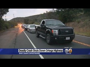 Deadly Crash On Ortega Highway Creates Traffic Mess