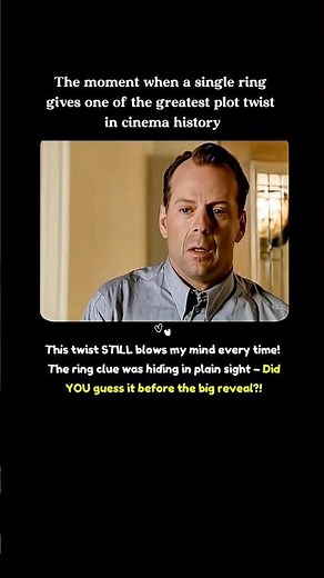 The Sixth Sense (1999),That Ring Scene Drops Cinema Greatest Plot Twist! Bruce Willis Shocks Us All