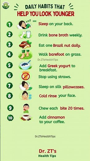 Daily Habits That May Help You Look Younger | Simple Healthy Aging Tips