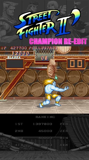 Blanka x Barrels | STREET FIGHTER II' CHAMPION RE-EDIT #sf2 #streetfighter #retrogames #shorts #スト2