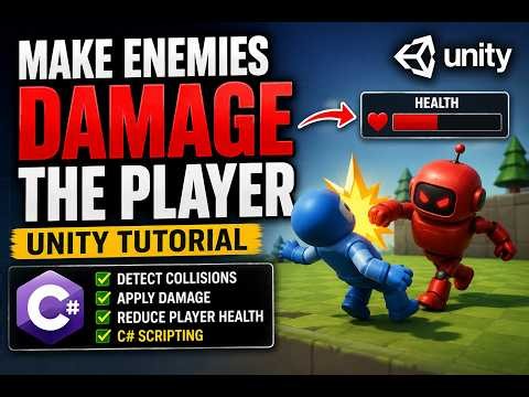 How To Make Enemy AI Damage The Player In Unity