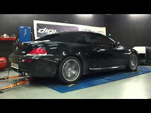 Reprogrammation moteur BMW M6 V10 507cv @ 523cv dyno Digiservices