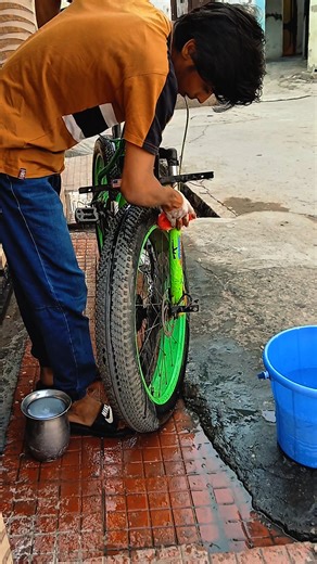 Modified cycle washing🫧|| full video on @07modifiedcycle #haryana #modificition #automobile