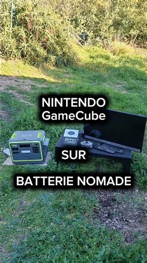 👉 Jouer à la Nintendo GameCube sur batterie nomade en extérieur
