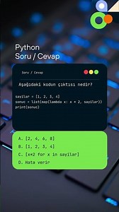 Python Soru/Cevap #programlama #python