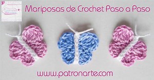 Mariposa de Crochet Patrón Gratis Paso a Paso - Patronarte