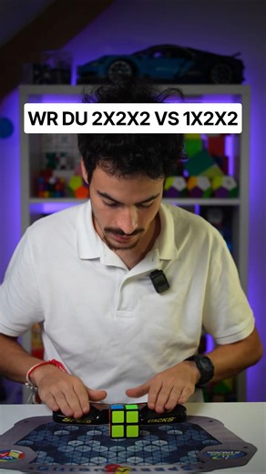 2x2x2 World Record VS 1x2x2! #rubikscube #cubing #worldrecord