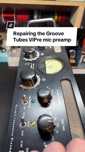 Repair of the Groove Tubes VIPre. A tube-based, mic preamp that makes adjusting the input impedance, a main feature. #studiogear #audiotech #electronicsrepair #learnelectronics #recordingstudio #micpreamp #tubegear