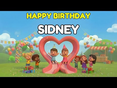 SIDNEY Happy Birthday Song 👑 Premium 3D Animation