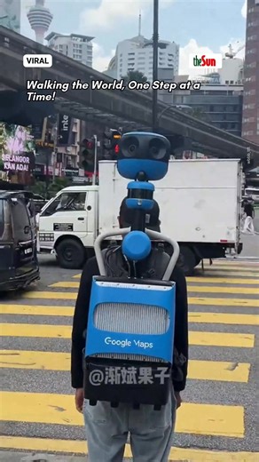 8.8K views · 52 reactions | 23 Aug 2025: Ever wondered how Google Maps gets its 360° street views in places where cars can’t go? Meet the unsung hero with a futuristic backpack, capturing every corner so we’ll never lose our way. ✨ Every step he takes, our maps get sharper, smarter, and more connected! #theSun #theSunMY #GoogleStreetView #360Views #MappingTheWorld #BehindTheMaps #StreetViewJourney | The Sun Malaysia | Facebook