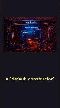 Java Constructors: Default Explained in seconds ! #51