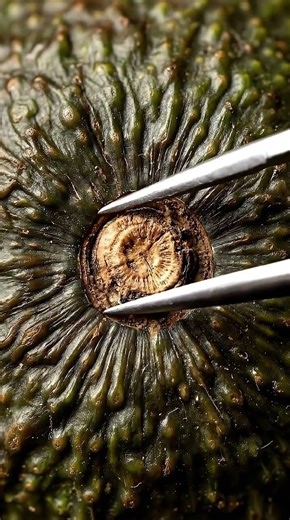 Avocado Stem Removal in Ultra Macro... So Satisfying