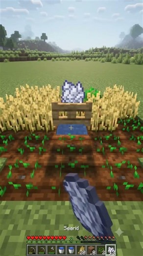 How to Build the Perfect Starter Farm in Minecraft! 🌾 #shorts #minecraft #minecraftshorts