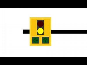 Traffic Light animation Series Part 37: Made up left turn signal