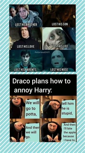 Draco’s Master Plan Gone Wrong 😂 | Harry Potter Meme #shorts #memes #harrypotter #ytshorts