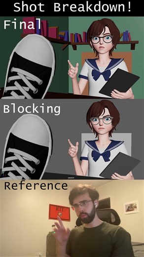 Animated Dialogue Shot Breakdown! #animation #animationbreakdown #3danimation #behindthescenes