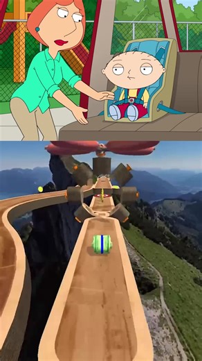 Animated Roller Coaster Adventure with Engaging Characters