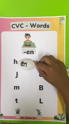 Reading CVC | -en words | #reading #readingisfun #readers #learntoread #readingtime #kindergarten #loveteacherjes #viralreels #fbreels #reels2023 #reelstrending #reelsfb #facebookreels #reelsviral #new #education #fyp #foryou | Love, Teacher Jes