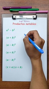 6 productos notables 🤯✌️ #ingedarwin #matematica #algebra | IngE Darwin