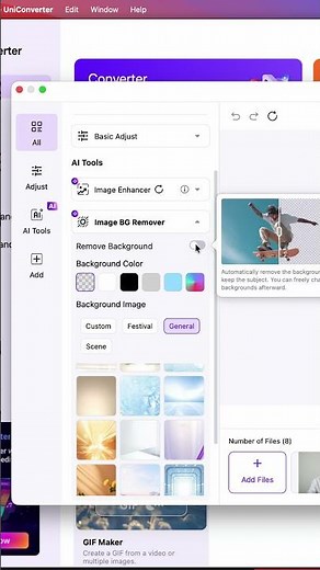 change backgrounds in seconds
