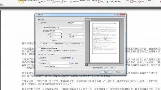PDF裁剪页面操作技巧