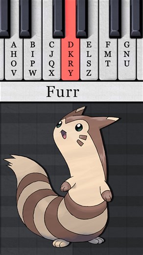 Sentret and Furret turned into musical jingles! #pokemon #piano #jingle