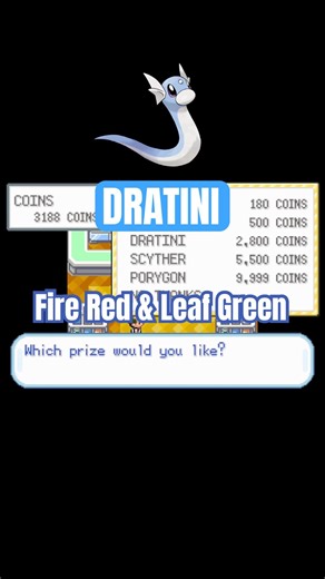 How to get DRATINI 🐉 Pokemon Fire Red & Leaf Green (Nintendo Switch 2) #shorts
