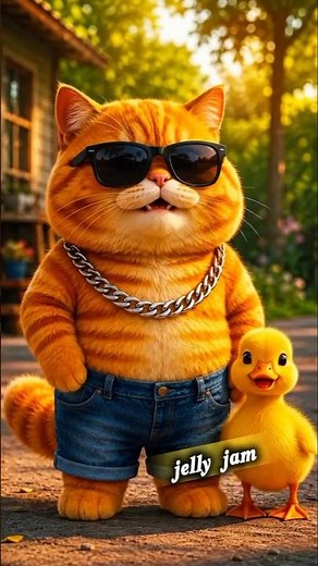Funny AI Animation Cat Video 2026| Cute 3D Cat & Duck #cat #pets #3danimation#funny #wildlife