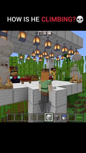 Minecraft Air Ladder Trick 😳 #minecraft #shorts