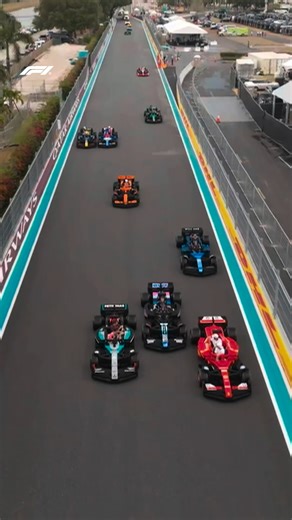 The LEGO race from the skies! 🎥🤩 #F1 #Formula1 #MiamiGP | F1
