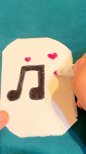 Music Note Drawing 🎵✨ #musicnote #musicart #notedrawing