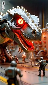 Tiny Workers Building a Giant Robot Dinosaur 🤖🦖 #dinosaur#animation #youtubesubscribers #tinyworkers