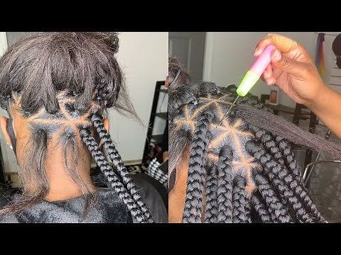 HOW TO DO BOX BRAIDS USING A CROCHET BRAIDING NEEDLE | FOR BEGINNERS