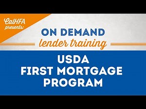 CalHFA USDA First Mortgage Program