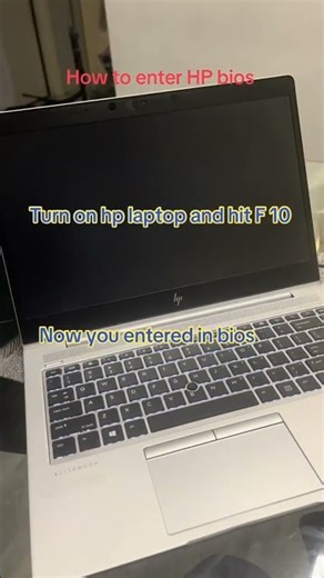 How to enter HP laptop bios new model