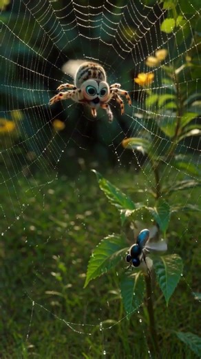 “WHY DO SPIDERS CUT THEIR WEBS” #study #diy #lifehacks #facts #shorts #ai