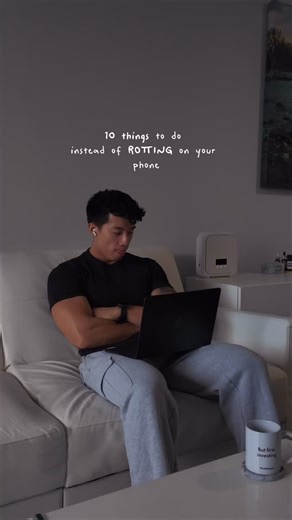 Cesar | Fitness & Wellness on Instagram: "1. Sit in silence for 2 minutes and actually hear your own thoughts instead of drowning them out. 2. Write down one thing you’re proud of today - even if it’s tiny. 3. Take a 5-minute walk with no headphones and notice one thing you’ve never seen on your street. 4. Read one page of a book - not 20, not a chapter… just one page. 5. Message someone you care about with something real, not just “wyd.” 6. Do 10 slow breaths and watch how different your body f