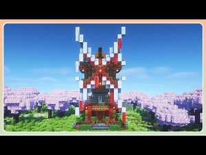 Japanese Windmill - Minecraft Build Tutorial