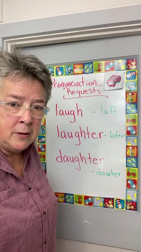 52K views · 5.9K reactions | How DoYou Pronounce: Laugh, Laughter and Daughter #esl#pronunciationtips#easyenglish#english | English Makes No Sense | Facebook