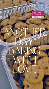 2K views · 53 reactions | Another day baking with love featuring our choc chip cookies which are popular for meetings (morning tea and afternoon tea).What’s your greatest of all time cookie flavour?#happybaking #bakingwithlove #cookies #cookiebaking #chocchipcookies | Tapioca Delight | Facebook