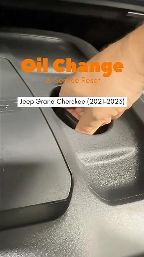 Jeep Grand Cherokee (2021–2023) — Oil Change & Service Reset need add video