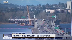 New toll rates on Seattle's 520 bridge begin