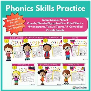 95% Aligned Phonics Worksheets | Daily Decoding & Encoding Practice | Bundle #6