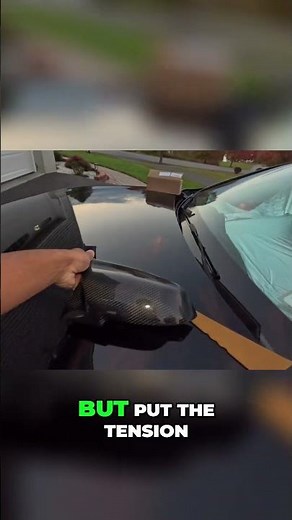 Easy Mirror Cap Removal: Simple Technique Revealed! #shorts