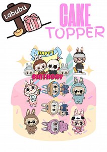 Buy Labubu Printable Cake Topper Online in India - Etsy