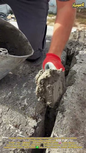 Seal Concrete Gaps Quickly and Perfectly with Cement Mortar!