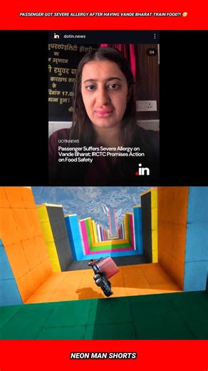 Passenger got Severe Allergy after having Vande Bharat Train Food?! 😳 #shorts