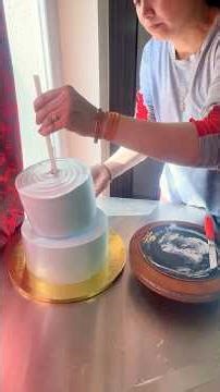 Two tier cake kese banaye |How to assemble two tier cake / #twotiercake #cakeseries #homebaker