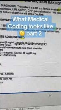 Inpatient Medical Coding